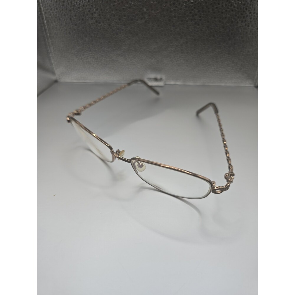 Hush Puppies Gold Tone Frame Eyeglasses Nose Pads Full Rim 52-17-130 Old Money